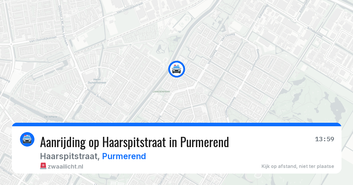 Aanrijding op Haarspitstraat in Purmerend — 9 jun 2026