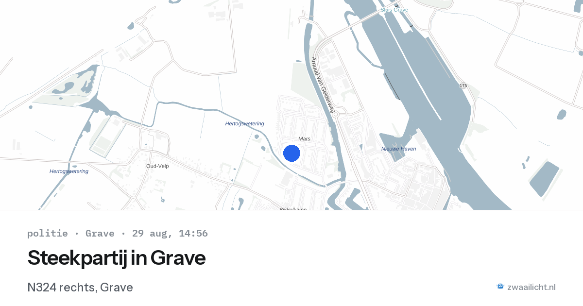 Steekpartij in Grave — 29 aug 2026