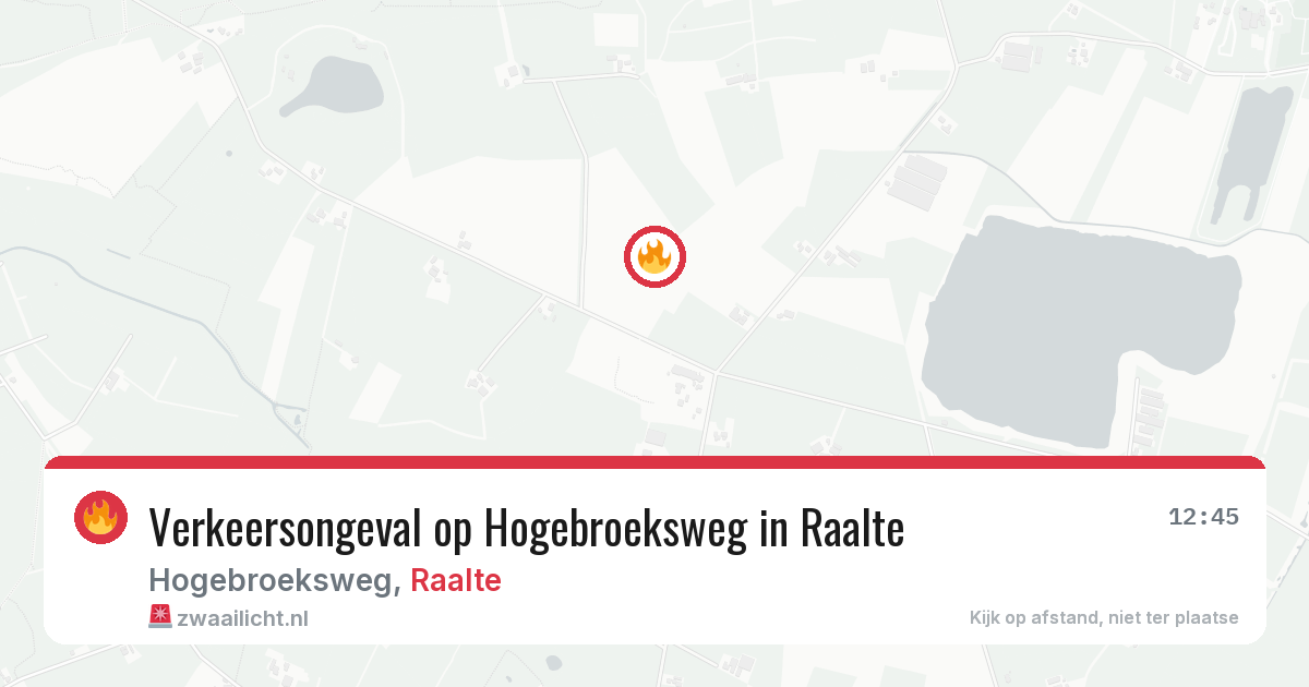 Verkeersongeval op Hogebroeksweg in Raalte — 6 jul 2026