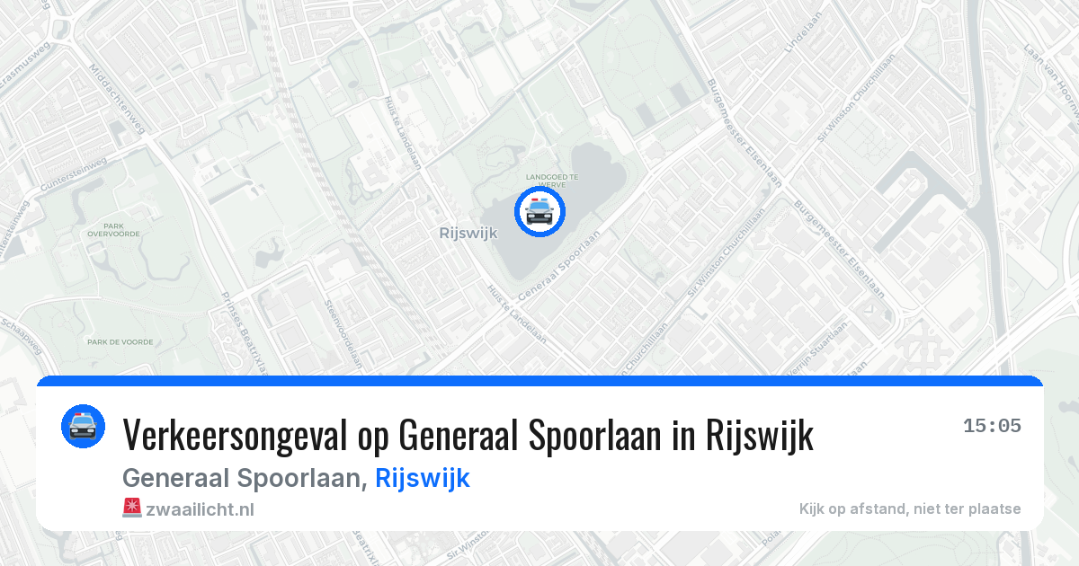 Verkeersongeval op Generaal Spoorlaan in Rijswijk — 19 jan 2026