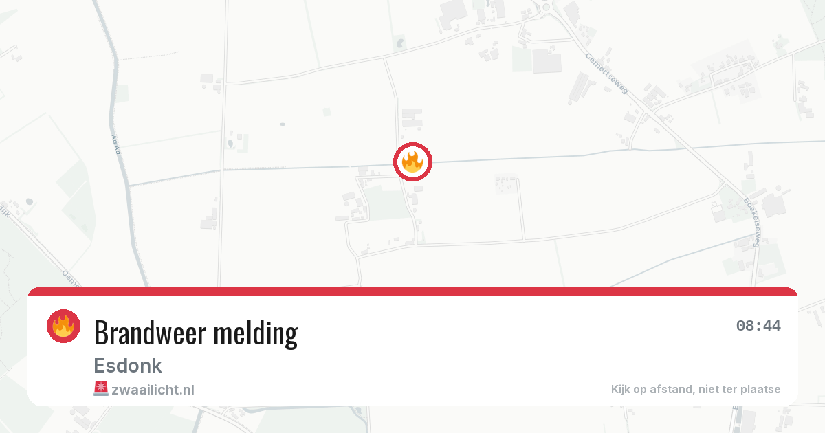 Brandweer melding — 13 apr 2026