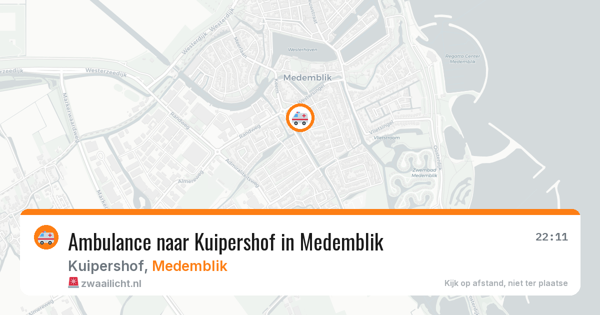 Ambulance naar Kuipershof in Medemblik — 13 apr 2026