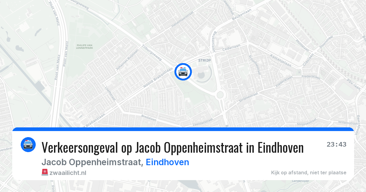 Verkeersongeval op Jacob Oppenheimstraat in Eindhoven — 22 mei 2026