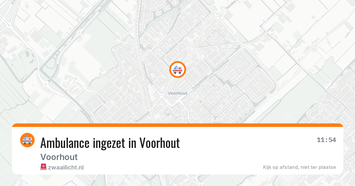 Ambulance ingezet in Voorhout — 7 aug 2026