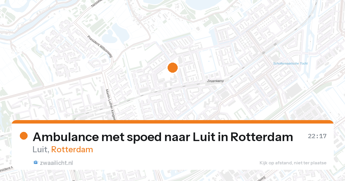 Ambulance met spoed naar Luit in Rotterdam — 26 aug 2026