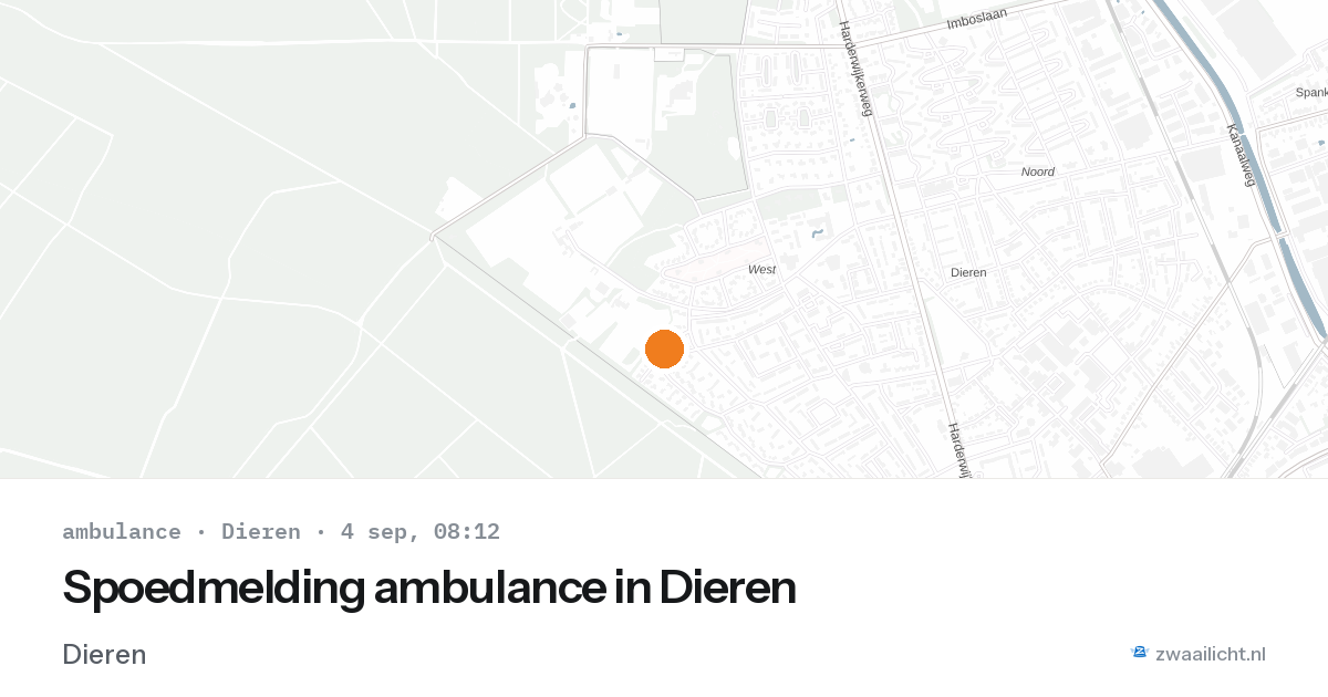 Spoedmelding ambulance in Dieren — 4 sep 2026