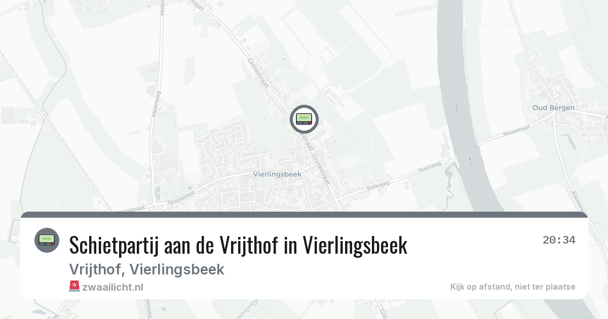 Schietpartij aan de Vrijthof in Vierlingsbeek — 24 feb 2026