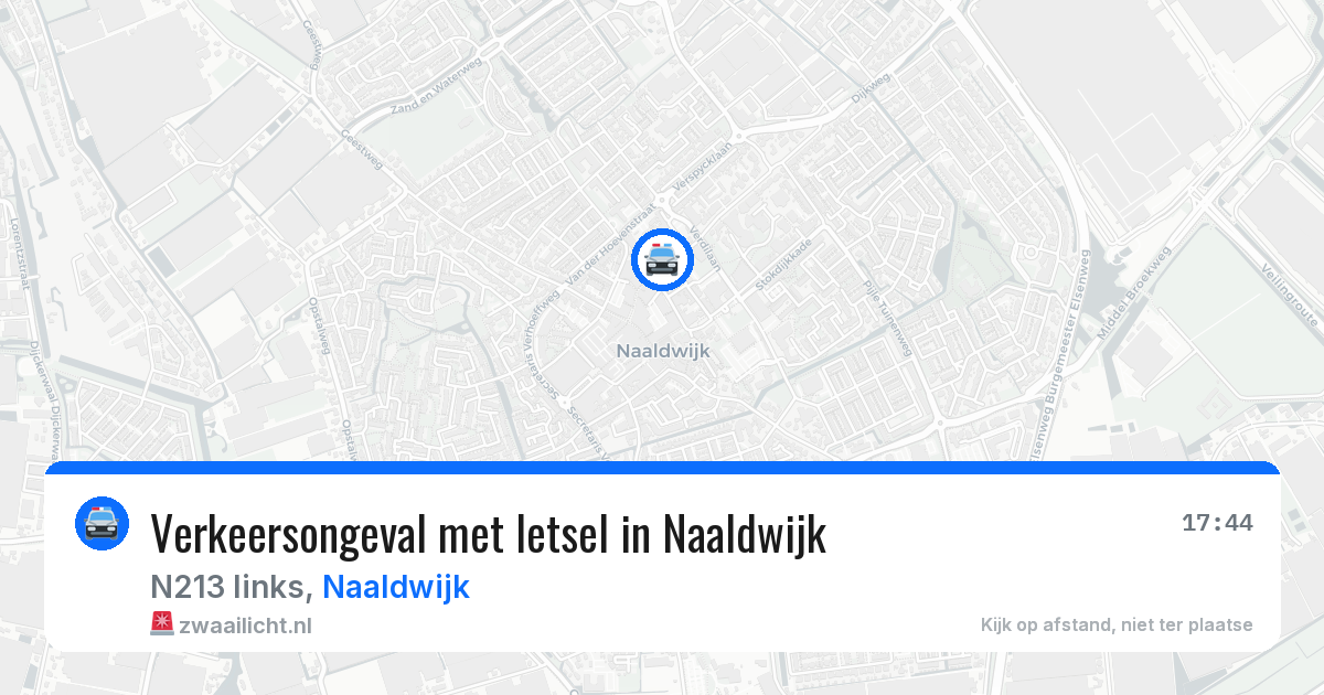 Verkeersongeval met letsel in Naaldwijk — 12 jun 2026