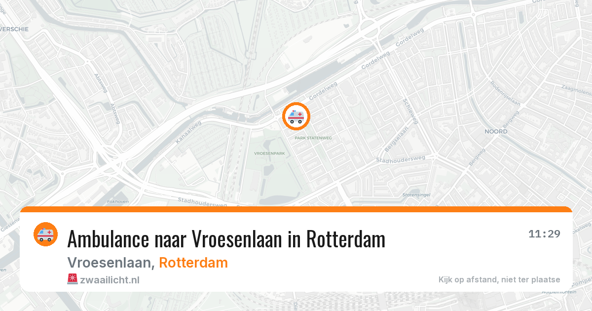 Ambulance naar Vroesenlaan in Rotterdam — 19 mei 2026
