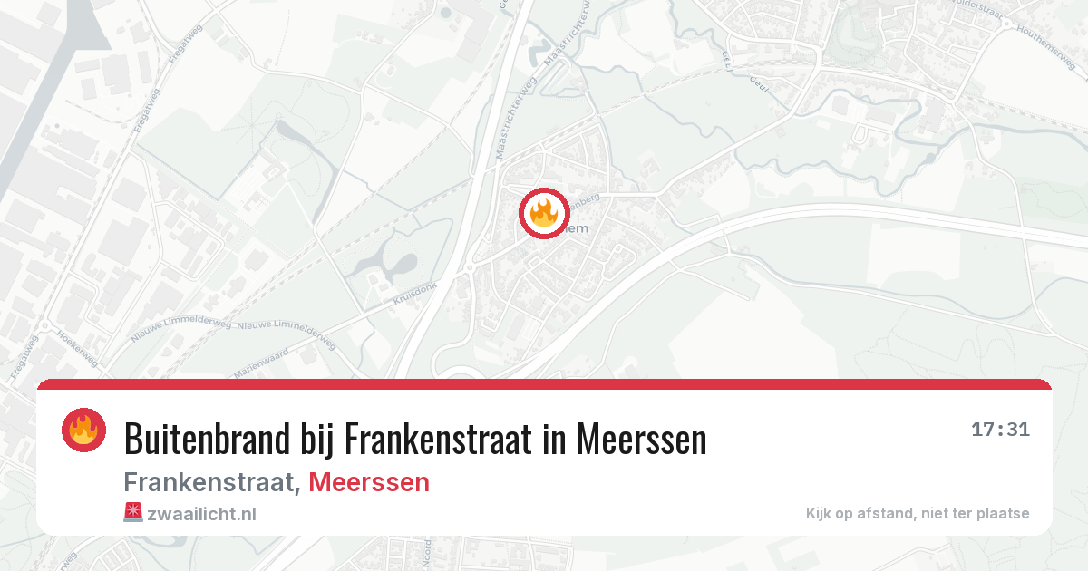 Buitenbrand bij Frankenstraat in Meerssen — 18 jun 2026