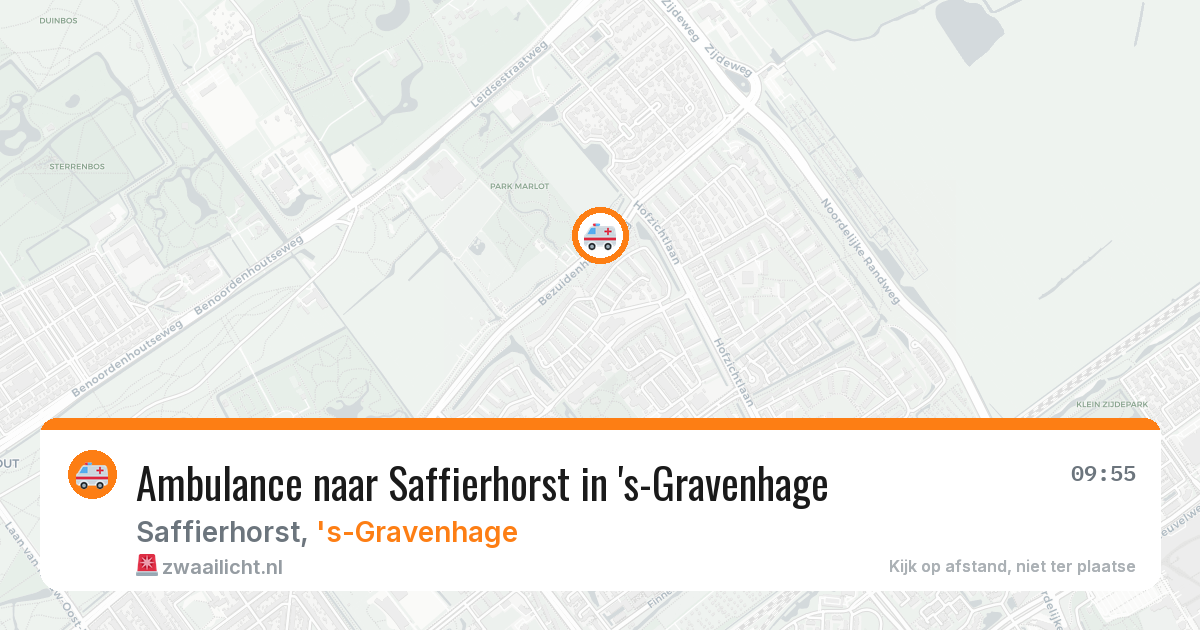 Ambulance naar Saffierhorst in 's-Gravenhage — 31 jul 2026