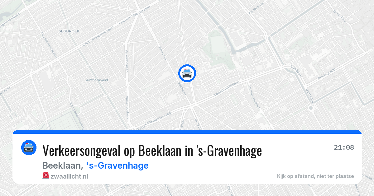 Verkeersongeval op Beeklaan in 's-Gravenhage — 6 mei 2026