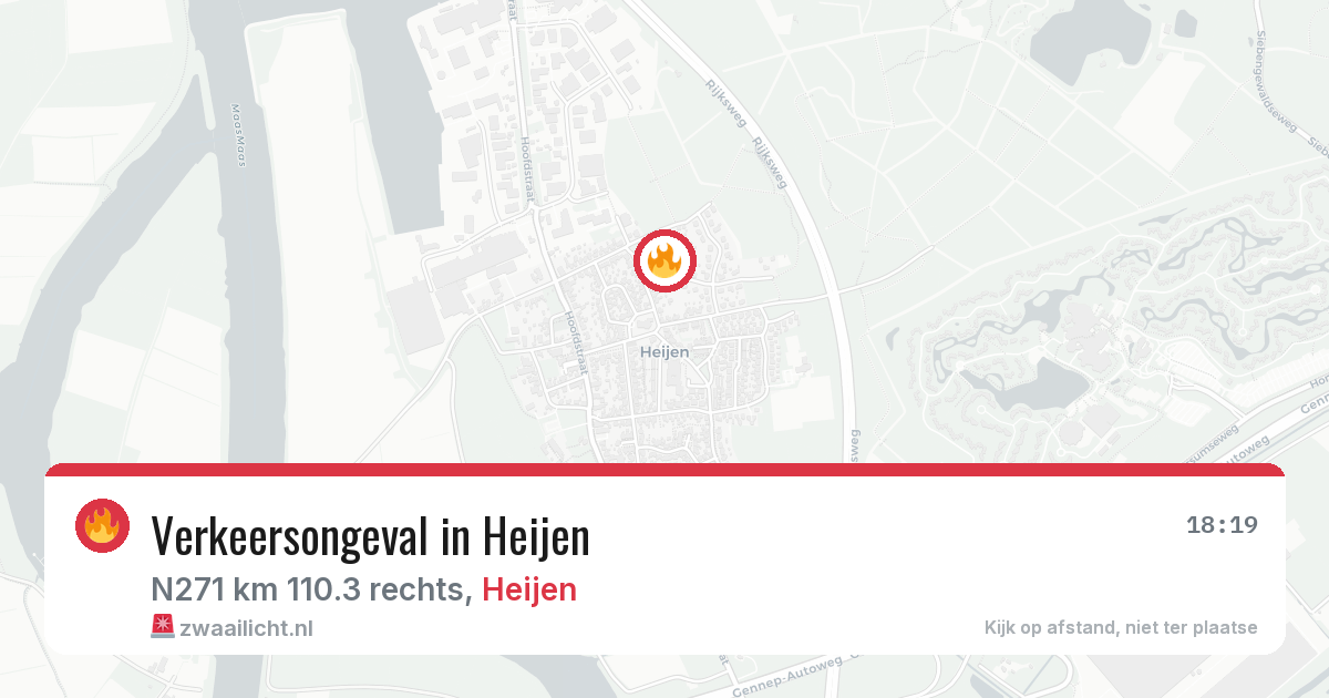 Verkeersongeval in Heijen — 26 jul 2026