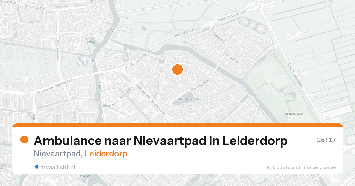 Ambulance naar Nievaartpad in Leiderdorp — 2 jun 2026