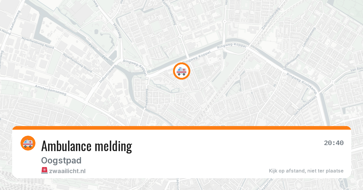 Ambulance melding — 3 apr 2026