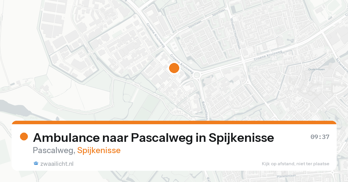 Ambulance naar Pascalweg in Spijkenisse — 15 aug 2026