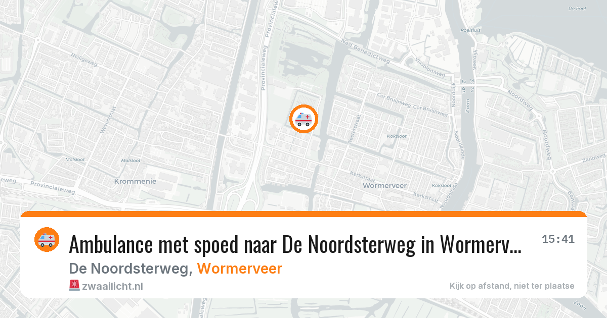 Ambulance met spoed naar De Noordsterweg in Wormerveer — 11 feb 2026