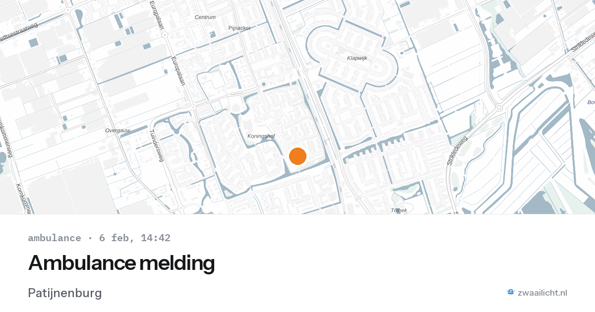 Ambulance melding — 6 feb 2026