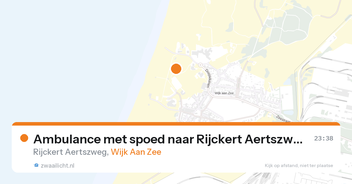 Ambulance met spoed naar Rijckert Aertszweg in Wijk Aan Zee — 26 aug 2026