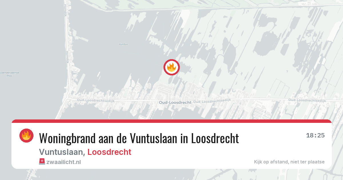 Woningbrand aan de Vuntuslaan in Loosdrecht — 3 apr 2026