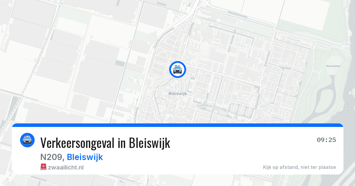 Verkeersongeval in Bleiswijk — 3 mei 2026