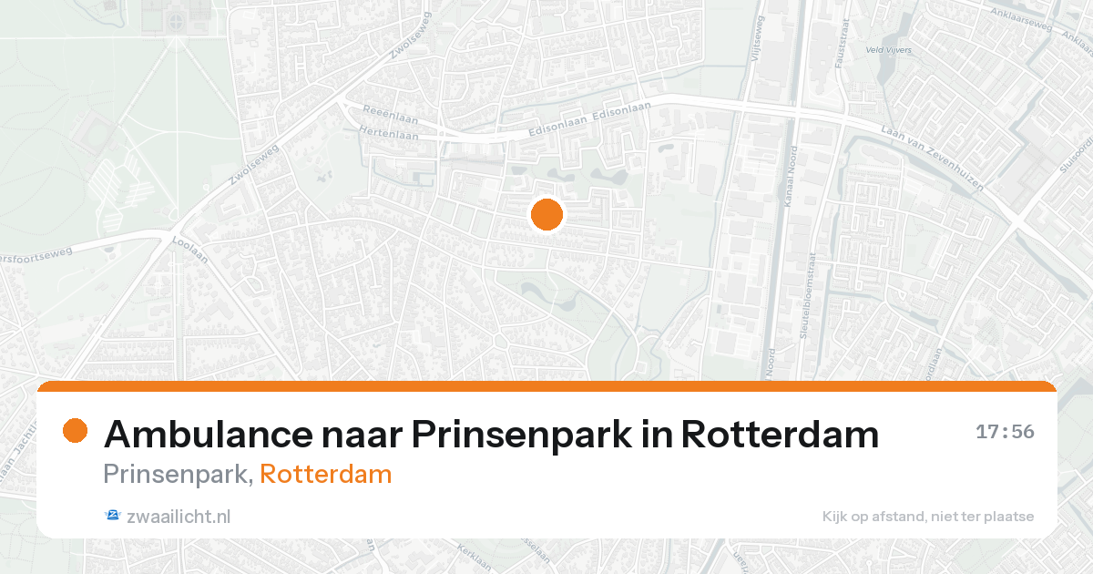 Ambulance naar Prinsenpark in Rotterdam — 15 aug 2026