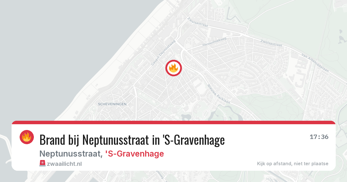 Brand bij Neptunusstraat in 'S-Gravenhage — 11 aug 2026