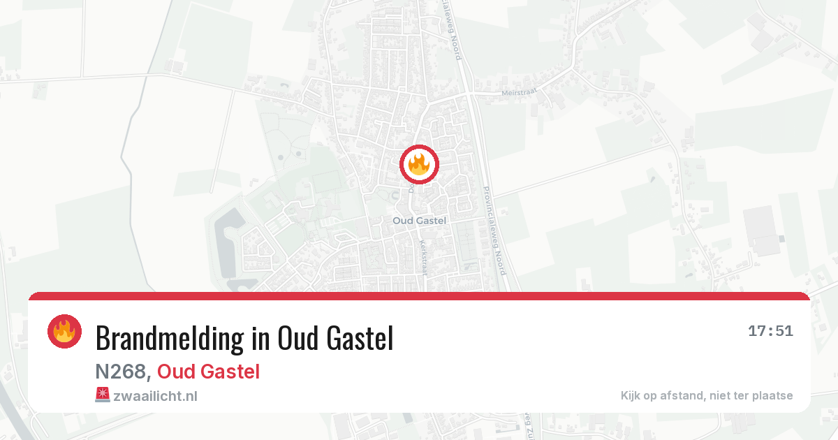 Brandmelding in Oud Gastel — 16 apr 2026