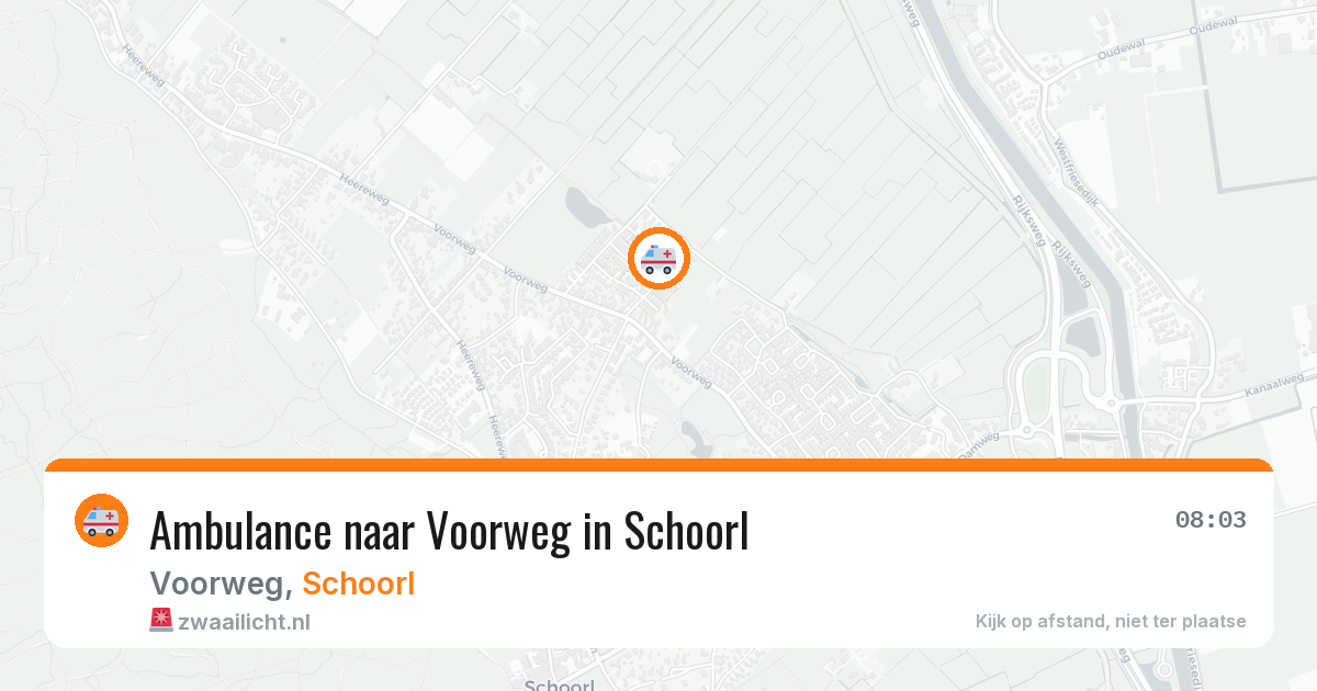 Ambulance naar Voorweg in Schoorl — 12 aug 2026