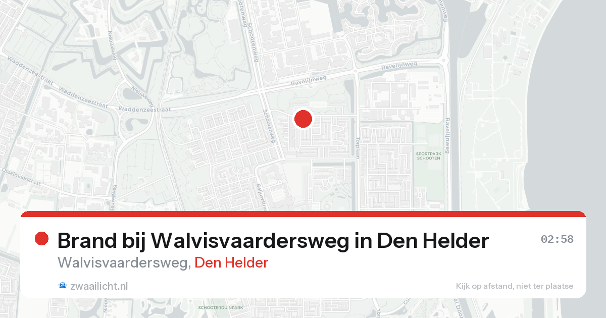 Brand bij Walvisvaardersweg in Den Helder — 25 aug 2026