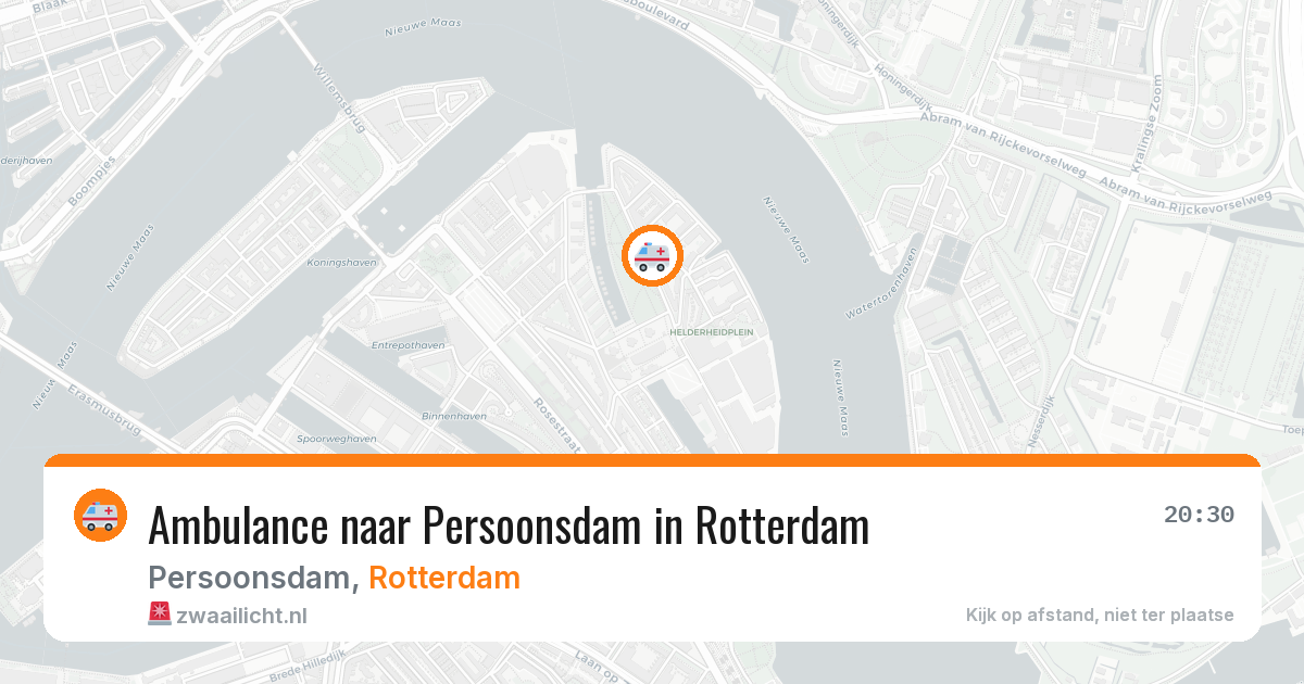 Ambulance naar Persoonsdam in Rotterdam — 3 jul 2026