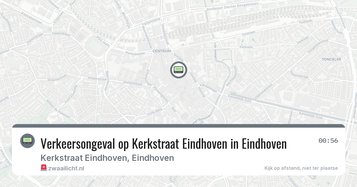Verkeersongeval op Kerkstraat Eindhoven in Eindhoven — 25 feb 2026