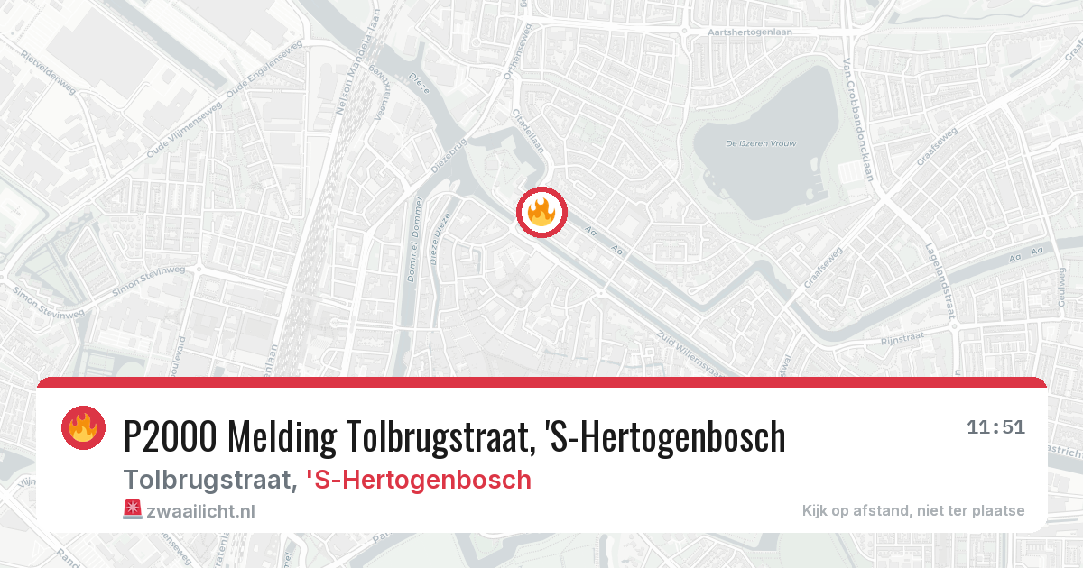 P2000 Melding Tolbrugstraat, 'S-Hertogenbosch — 27 feb 2026