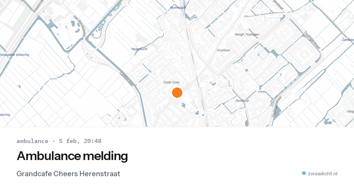 Ambulance melding — 5 feb 2026