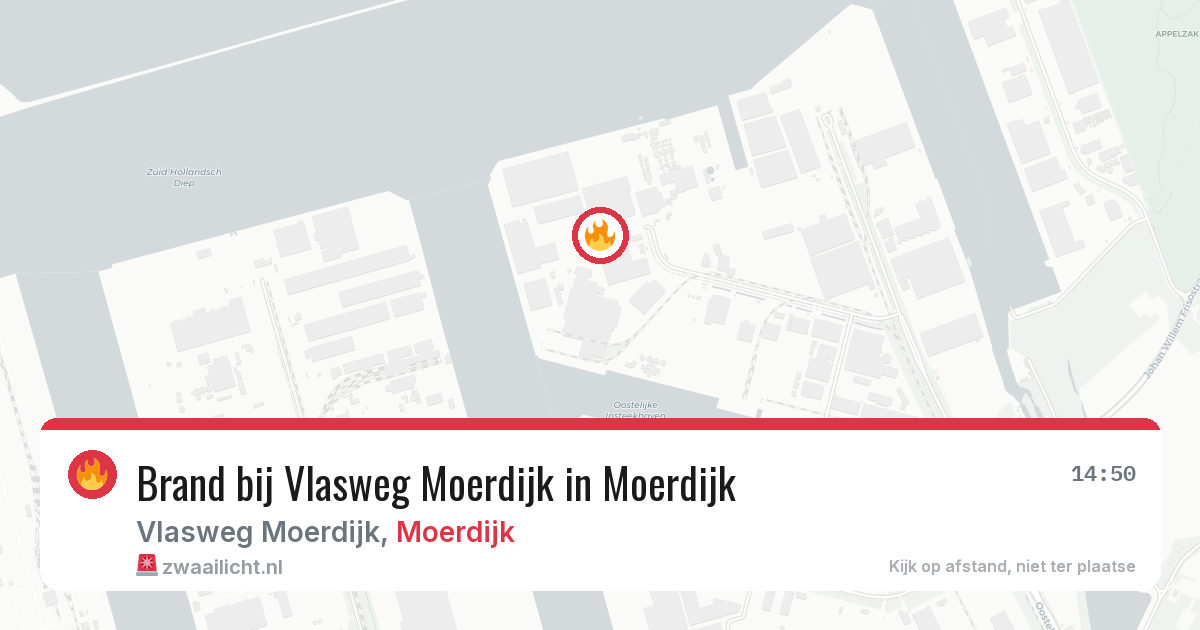 Brand bij Vlasweg Moerdijk in Moerdijk — 2 apr 2026