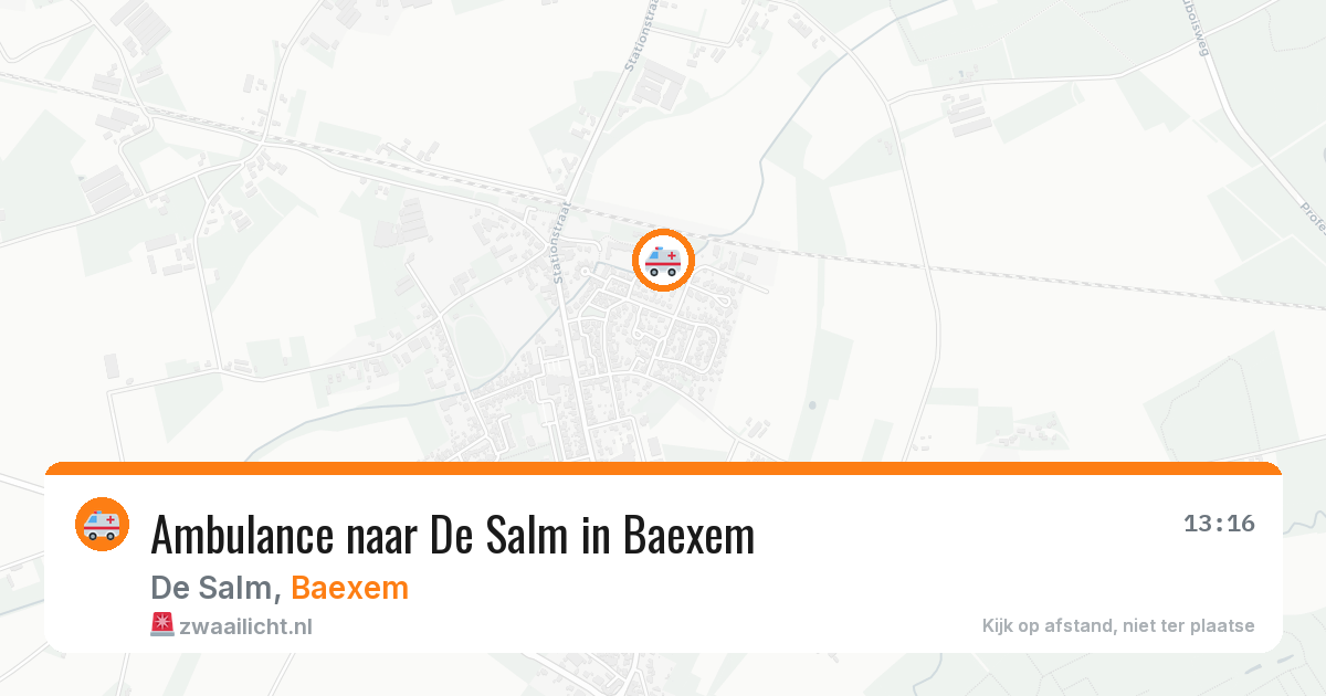 Ambulance naar De Salm in Baexem — 29 jul 2026