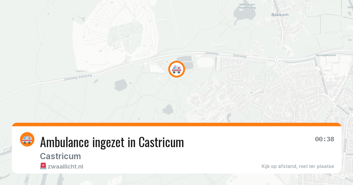 Ambulance ingezet in Castricum — 1 mei 2026