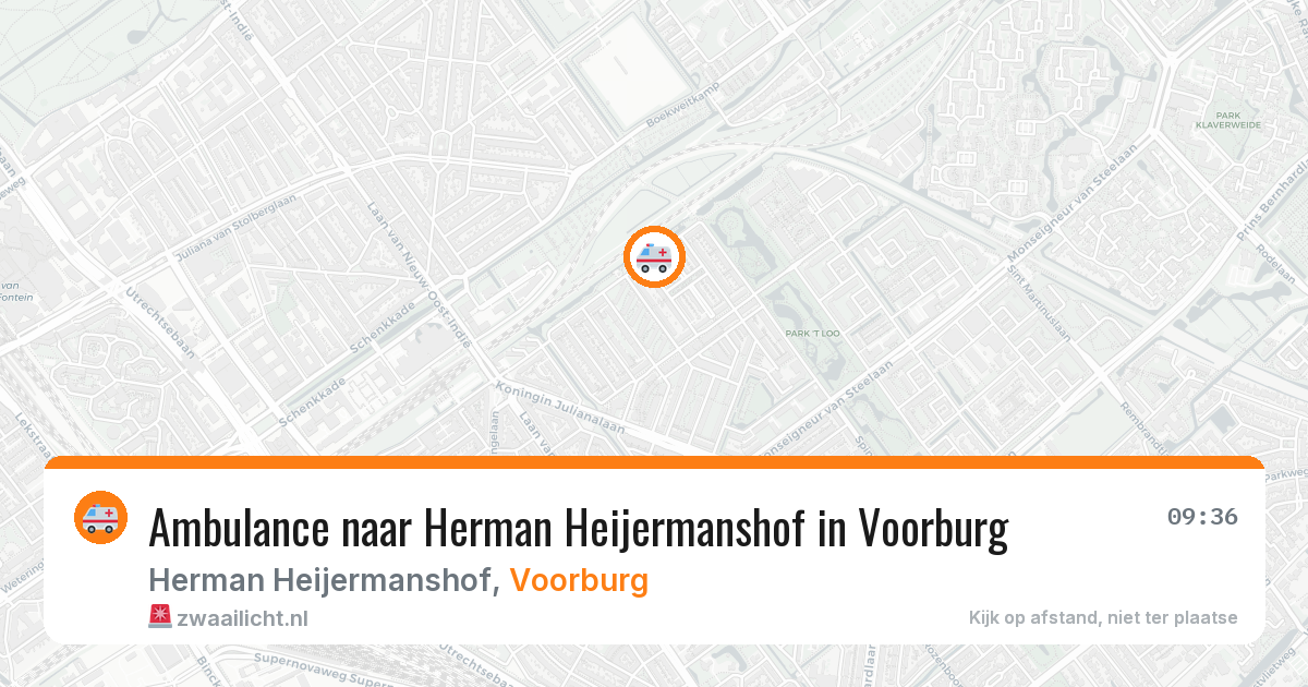Ambulance naar Herman Heijermanshof in Voorburg — 29 jan 2026