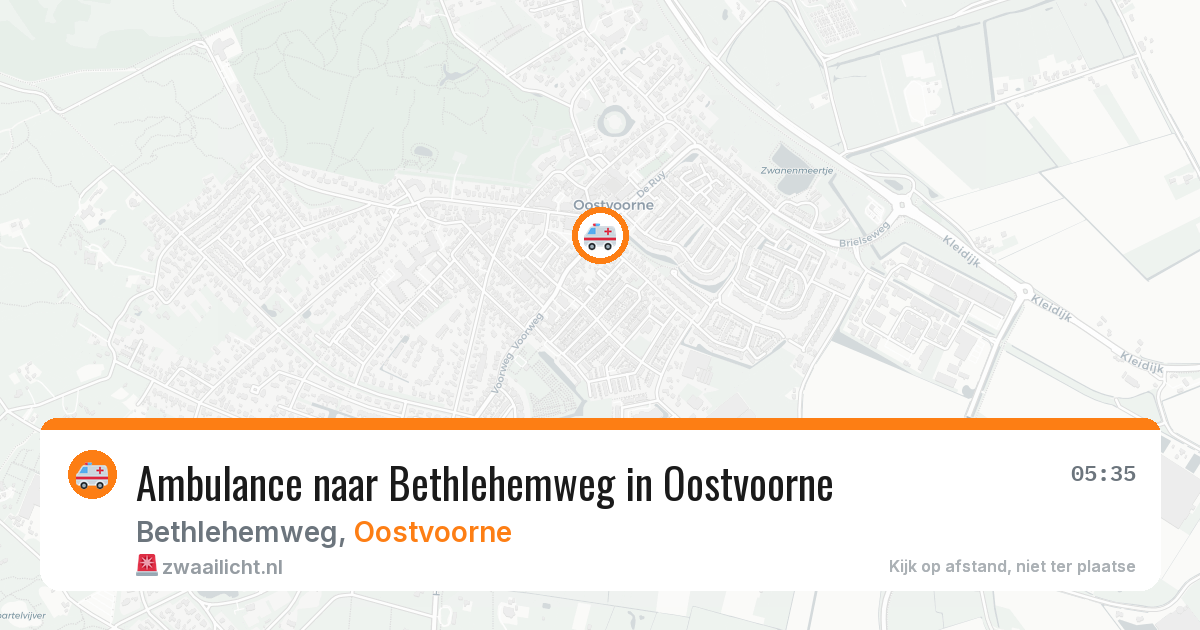 Ambulance naar Bethlehemweg in Oostvoorne — 9 feb 2026