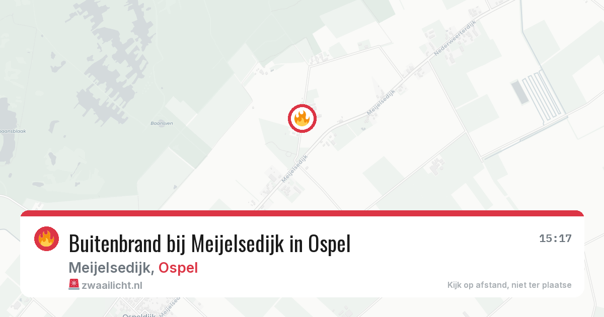 Buitenbrand bij Meijelsedijk in Ospel — 7 aug 2026