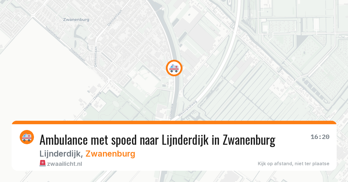 Ambulance met spoed naar Lijnderdijk in Zwanenburg — 30 jun 2026