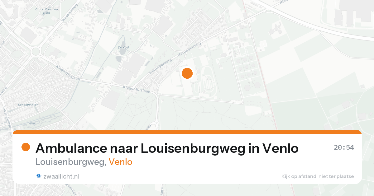 Ambulance naar Louisenburgweg in Venlo — 18 aug 2026