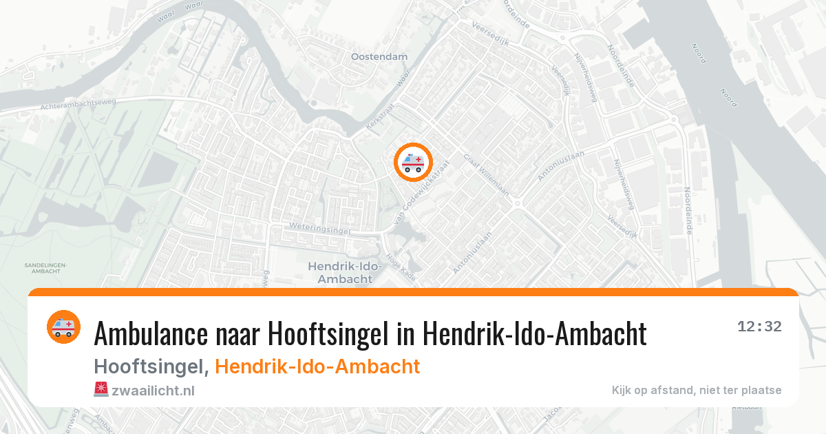 Ambulance naar Hooftsingel in Hendrik-Ido-Ambacht — 2 jun 2026