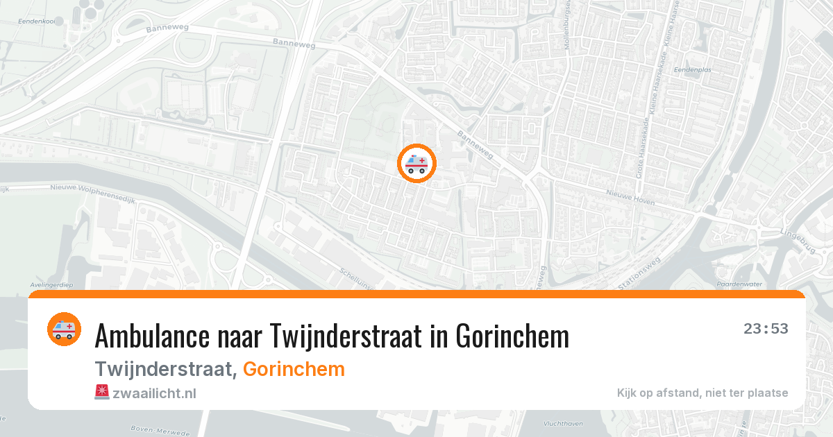 Ambulance naar Twijnderstraat in Gorinchem — 1 aug 2026