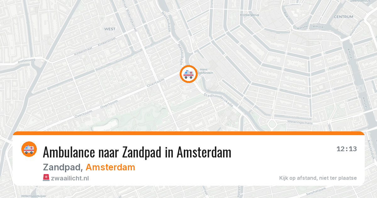Ambulance naar Zandpad in Amsterdam — 26 mei 2026