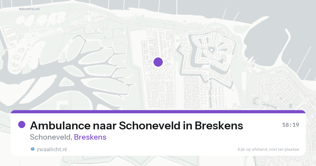 Ambulance naar Schoneveld in Breskens — 22 aug 2026