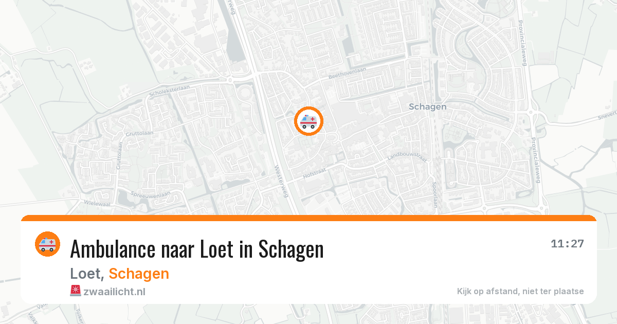 Ambulance naar Loet in Schagen — 3 apr 2026