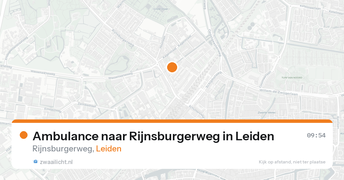 Ambulance naar Rijnsburgerweg in Leiden — 8 feb 2026