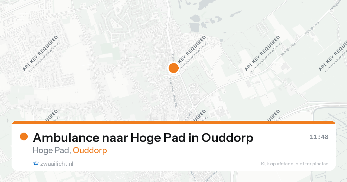 Ambulance naar Hoge Pad in Ouddorp — 26 aug 2026