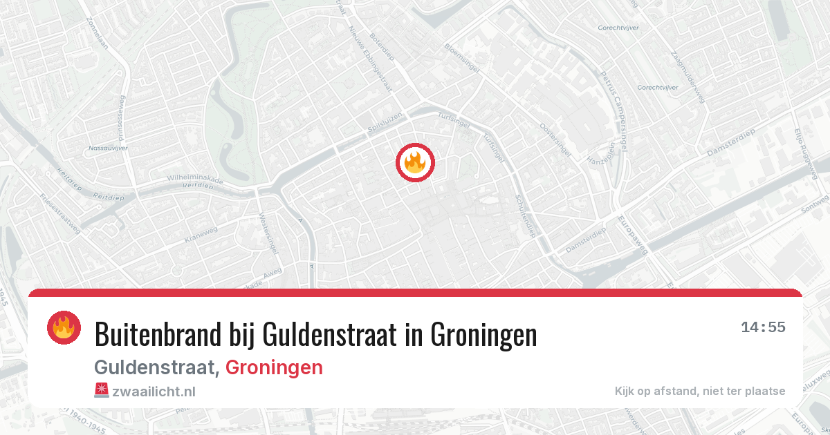 Buitenbrand bij Guldenstraat in Groningen — 10 aug 2026